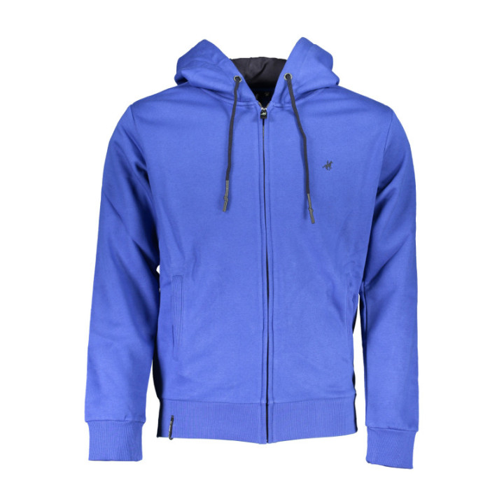 SWEAT-SHIRT BLEU À FERMETURE ÉCLAIR POUR HOMME US GRAND