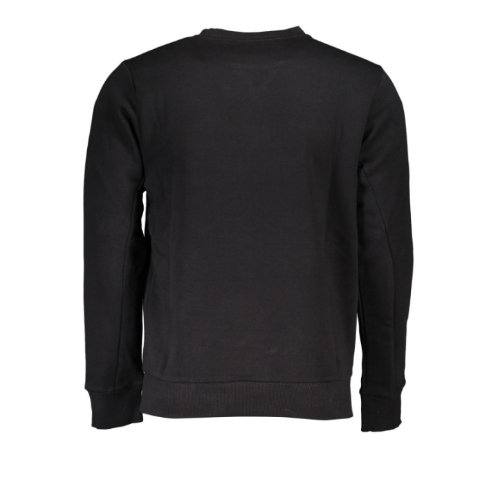 SWEAT-SHIRT NOIR À FERMETURE ÉCLAIR POUR HOMME US GRAND