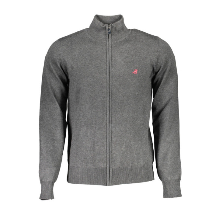 Grand cardigan gris pour homme