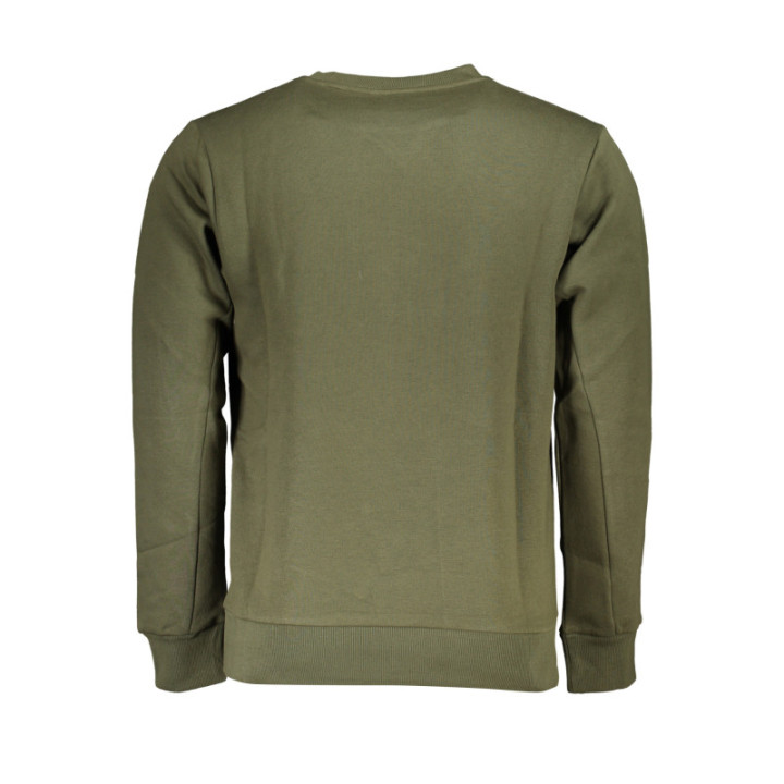 SWEAT-SHIRT VERT À FERMETURE ÉCLAIR POUR HOMME US GRAND