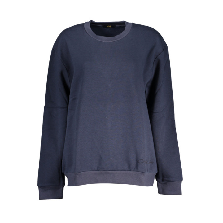 CAVALLI SWEAT-SHIRT SANS FERMETURE FEMME CLASS BLEU