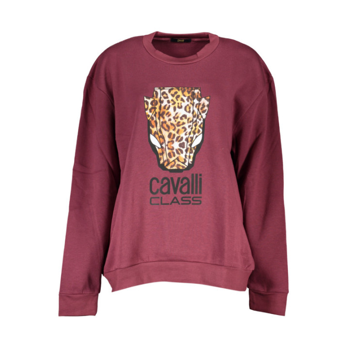SWEAT-SHIRT FEMME CAVALLI CLASS SANS ZIP VIOLET