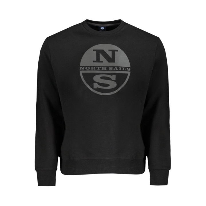 SWEAT-SHIRT ZIPPÉ NOIR NORTH SAILS POUR HOMMES