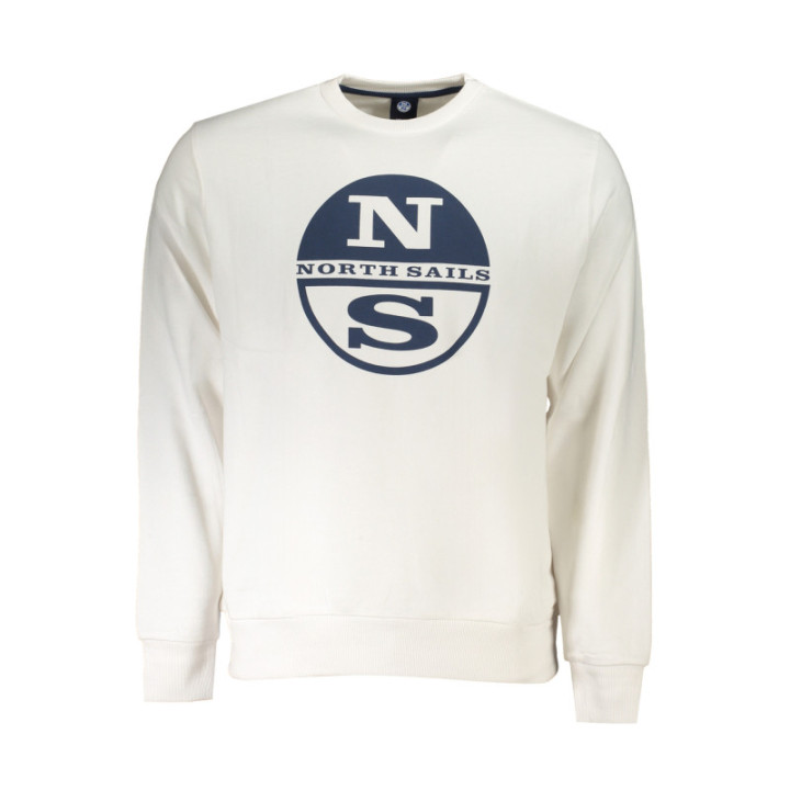SWEAT-SHIRT SANS FERMETURE ÉCLAIR BLANC NORTH SAILS POUR HOMMES