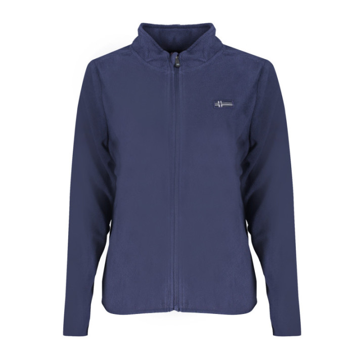 NORVÈGE 1963 SWEAT-SHIRT ZIPPÉ BLEU FEMME
