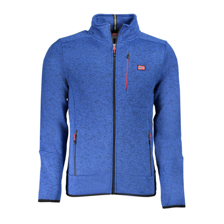 SWEAT-SHIRT ZIPPÉ HOMME NORVÈGE 1963 BLEU