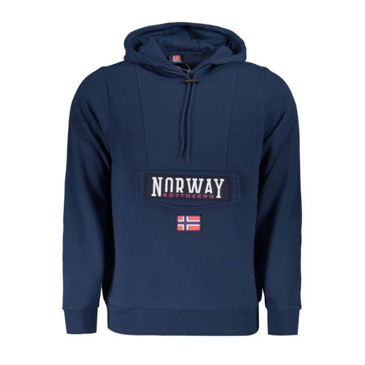 SWEAT-SHIRT SANS FERMETURE ÉCLAIR BLEU POUR HOMMES NORVÈGE 1963