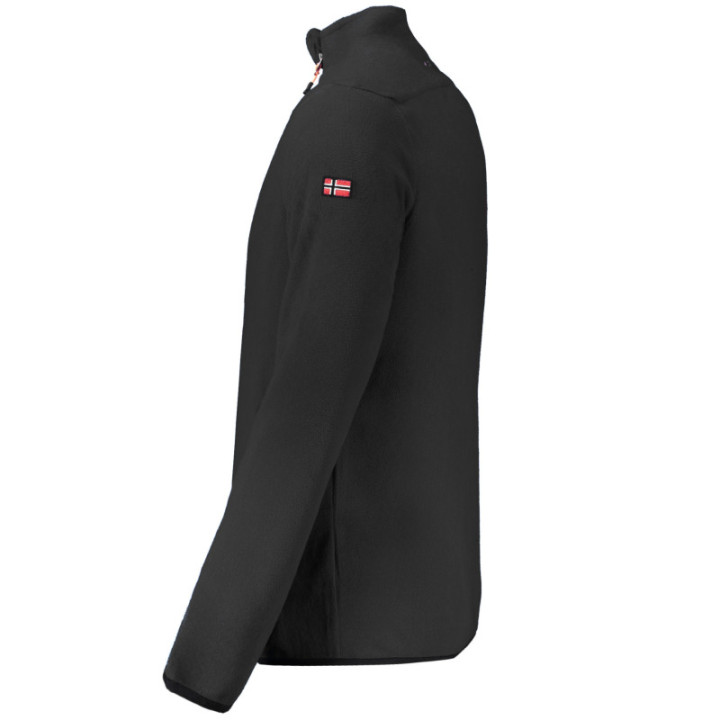 NORVÈGE 1963 SWEAT-SHIRT ZIPPÉ NOIR POUR HOMME