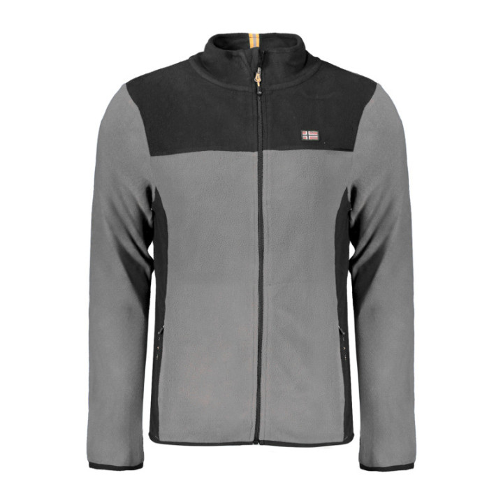 NORVÈGE 1963 SWEAT-SHIRT ZIPPÉ GRIS POUR HOMME