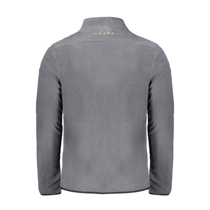 NORVÈGE 1963 SWEAT-SHIRT ZIPPÉ GRIS POUR HOMME