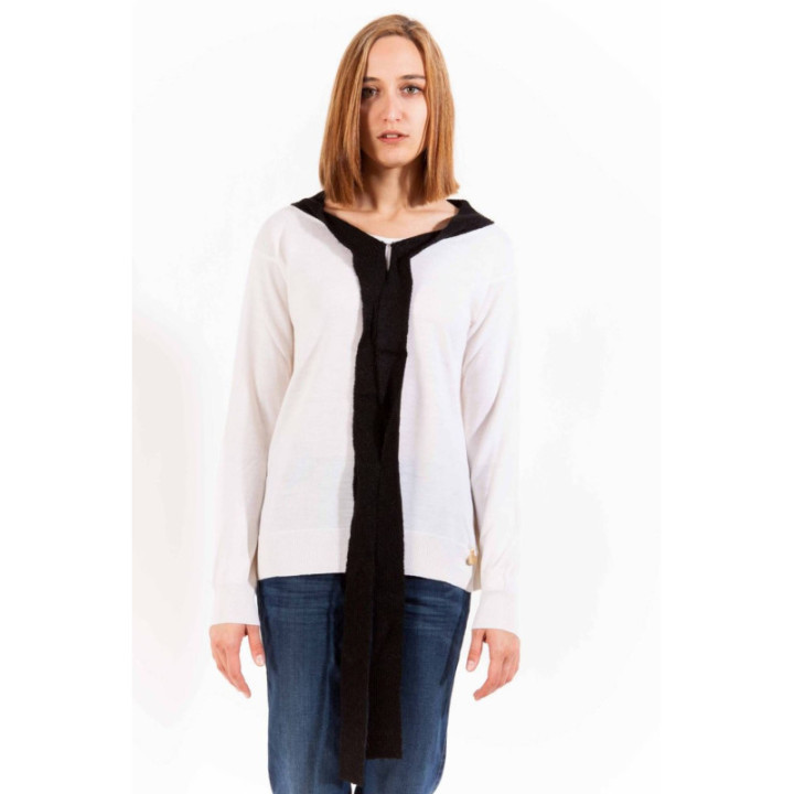 LOVE MOSCHINO PULL FEMME BLANC