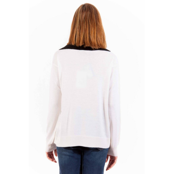 LOVE MOSCHINO PULL FEMME BLANC