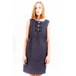 ROBE COURTE LOVE MOSCHINO BLEU FEMME