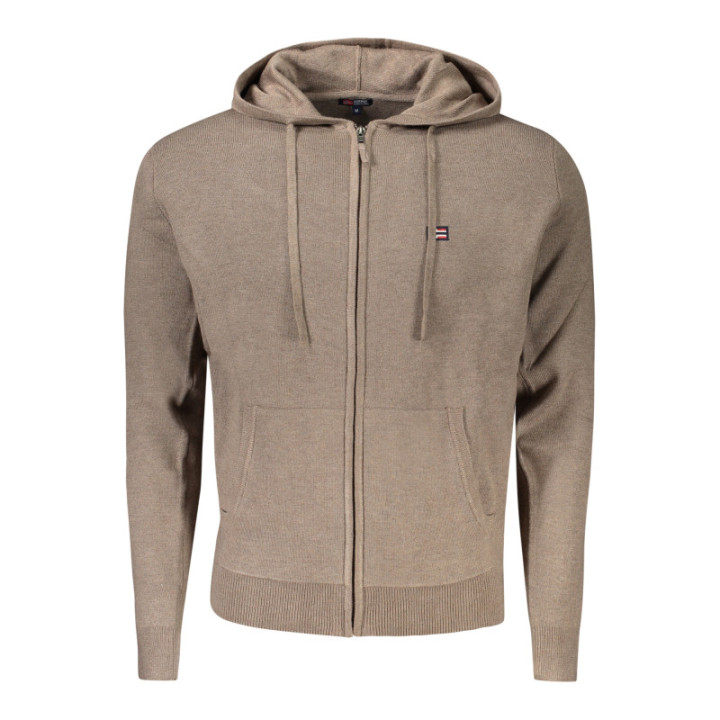 NORVÈGE 1963 CARDIGAN HOMME MARRON