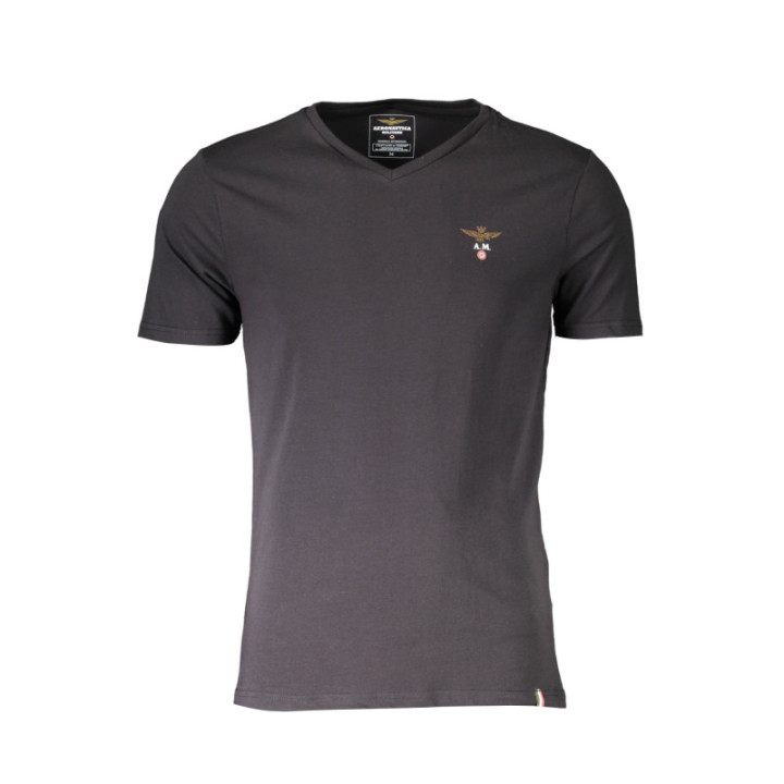 T-SHIRT D'EXTÉRIEUR NOIR POUR HOMME AERONAUTICA MILITARE