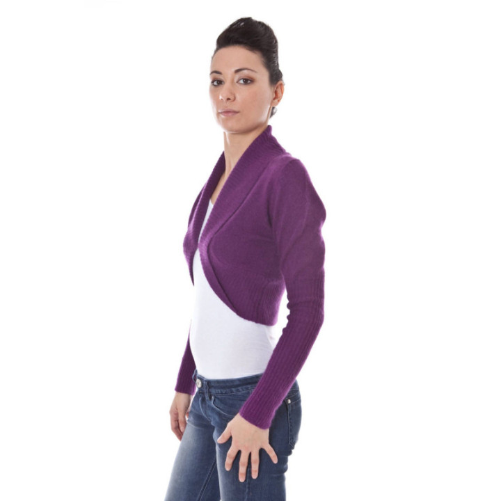 DATCH SHRUG MANCHES LONGUES VIOLET FEMME