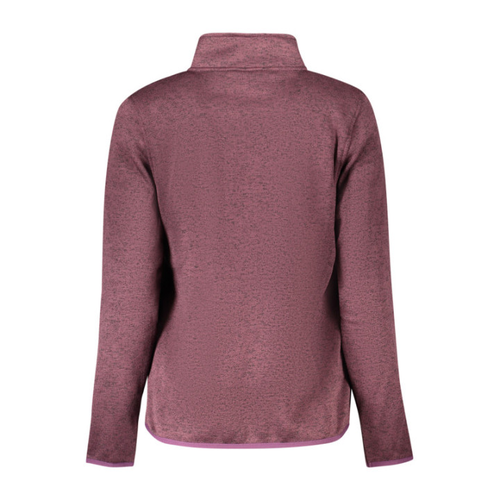 Sweat-shirt zippé violet pour femme, Norvège 1963