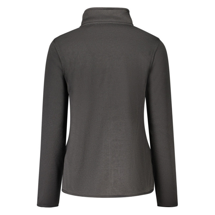Sweat-shirt zippé noir pour femme, Norvège 1963