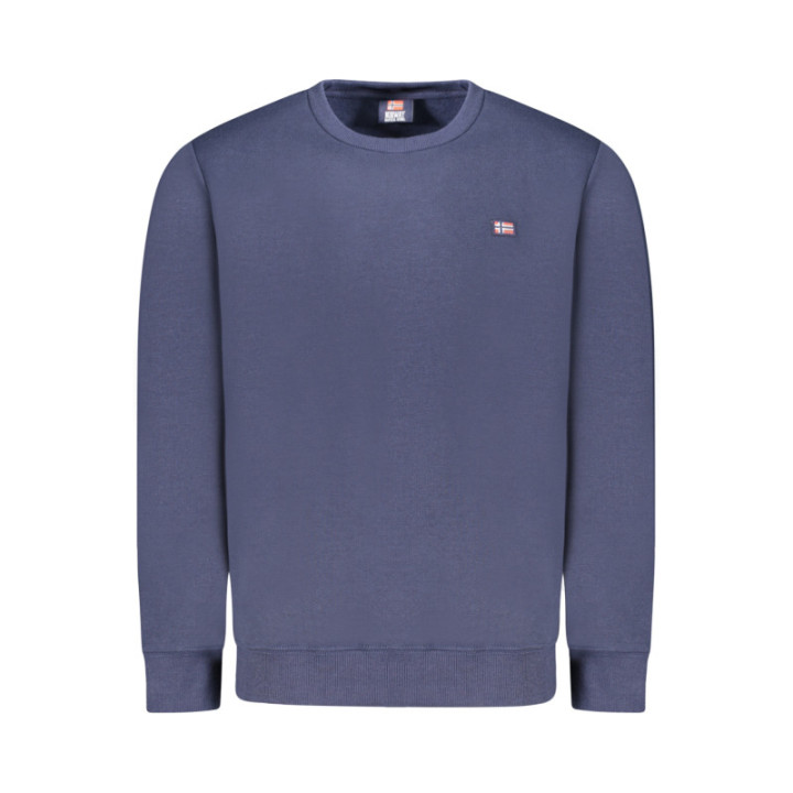 Sweat-shirt zippé bleu pour homme Norvège 1963
