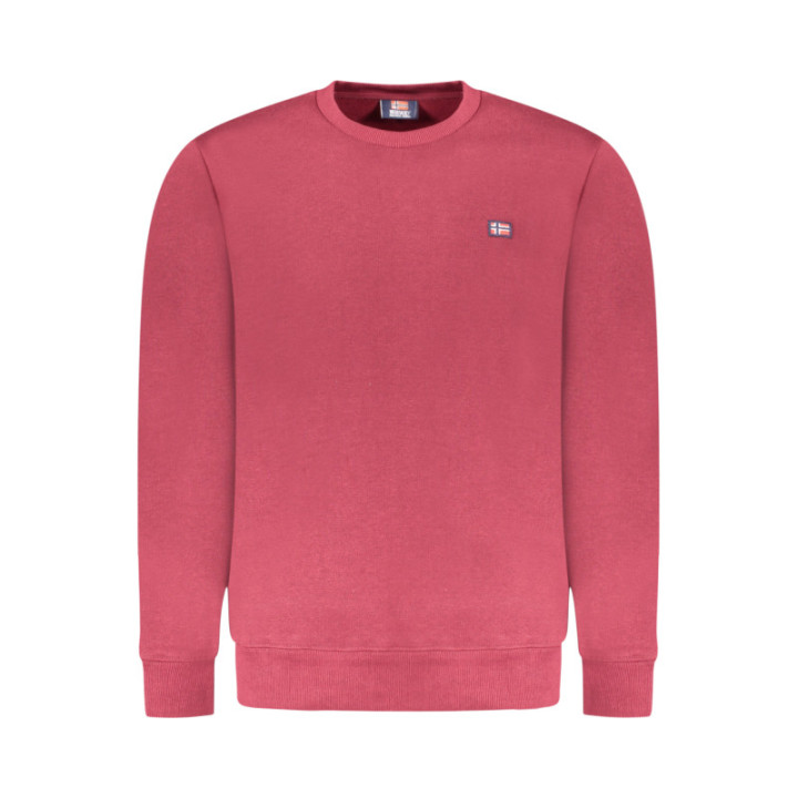 Sweat-shirt zippé rouge pour homme Norvège 1963