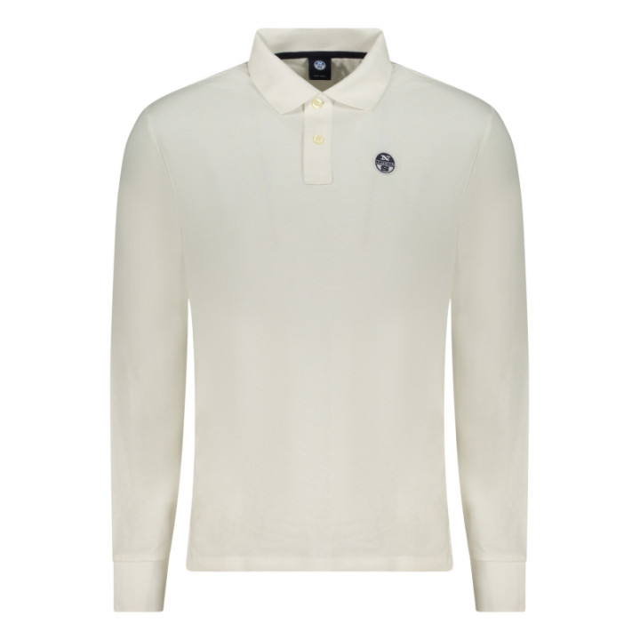 POLO À MANCHES LONGUES POUR HOMME NORTH SAILS BLANC