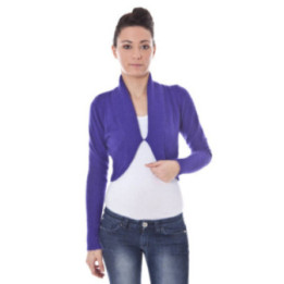 DATCH SHRUG MANCHES LONGUES VIOLET FEMME