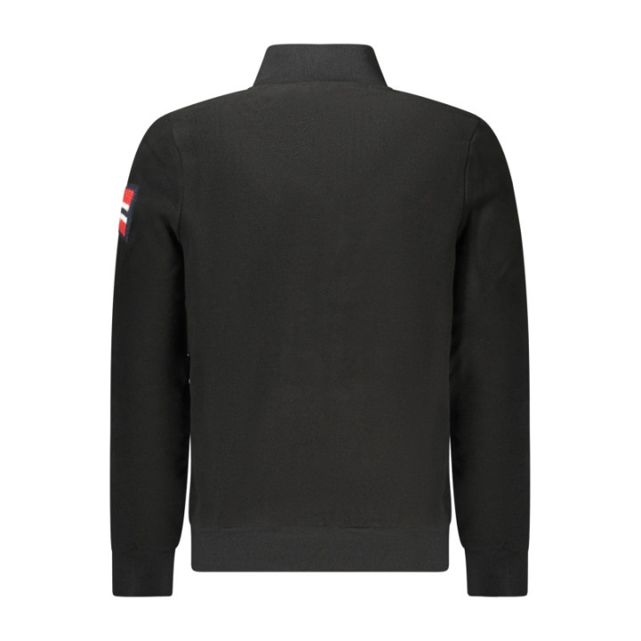 Sweat-shirt zippé noir pour homme Norvège 1963