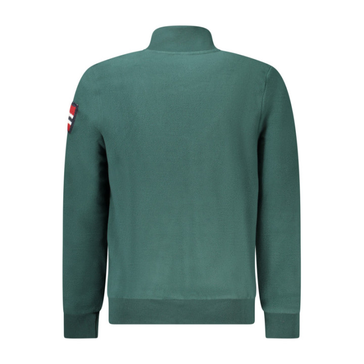 Sweat-shirt zippé vert pour homme Norvège 1963