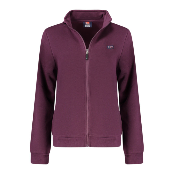 SWEAT-SHIRT VIOLET À FERMETURE ÉCLAIR POUR FEMMES NORVÈGE 1963