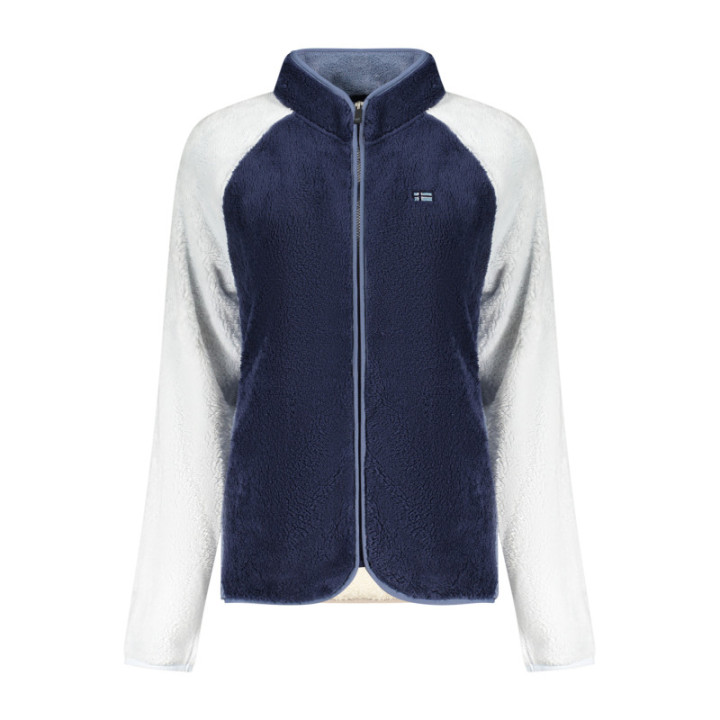 SWEAT-SHIRT FEMME BLEU À FERMETURE ÉCLAIR NORVÈGE 1963