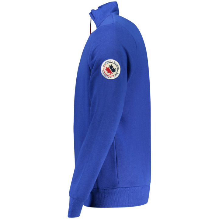 SWEAT-SHIRT ZIPPÉ BLEU POUR HOMME NORVÈGE 1963