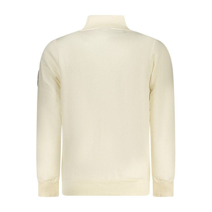 Sweat-shirt zippé blanc pour homme Norvège 1963