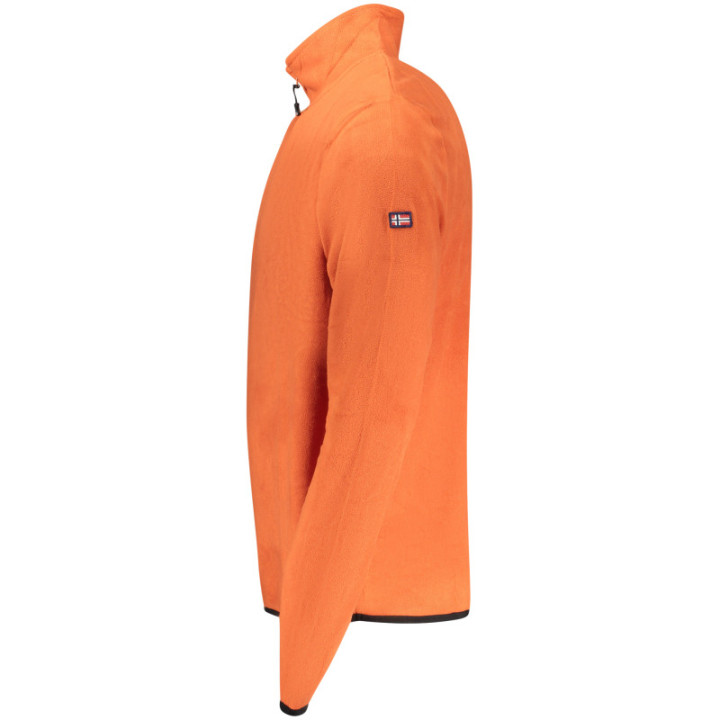 Sweat-shirt zippé orange pour homme Norvège 1963