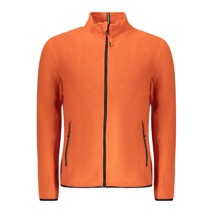 Sweat-shirt zippé orange pour homme Norvège 1963