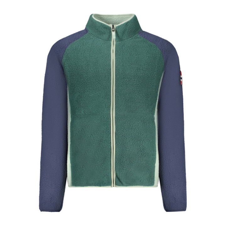 Sweat-shirt zippé vert pour homme Norvège 1963