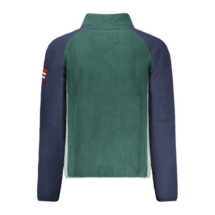 Sweat-shirt zippé vert pour homme Norvège 1963