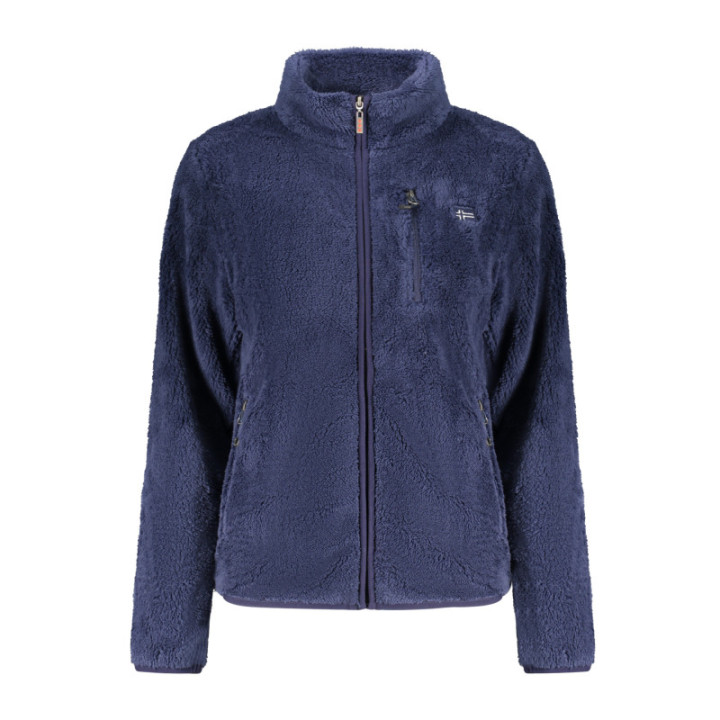 SWEAT-SHIRT FEMME BLEU À FERMETURE ÉCLAIR NORVÈGE 1963