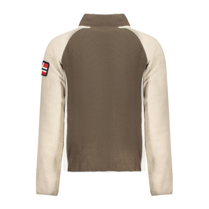 Sweat-shirt zippé marron pour homme Norvège 1963