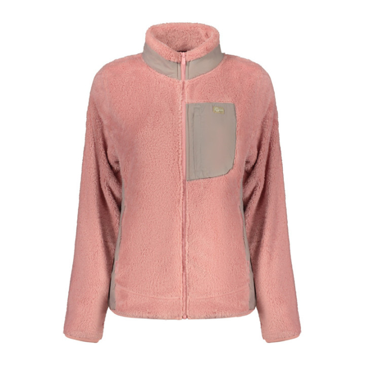 SWEAT-SHIRT FEMME ROSE À FERMETURE ÉCLAIR NORVÈGE 1963
