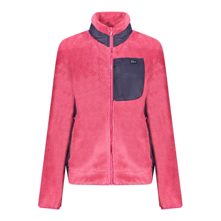 SWEAT-SHIRT FEMME ROSE À FERMETURE ÉCLAIR NORVÈGE 1963