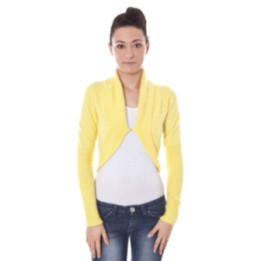 DATCH SHRUG MANCHES LONGUES FEMME JAUNE