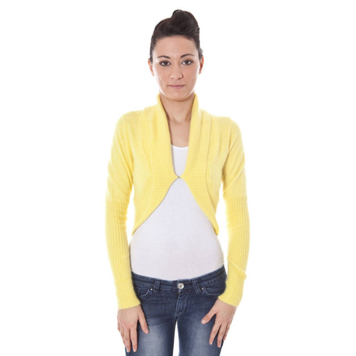 DATCH SHRUG MANCHES LONGUES FEMME JAUNE