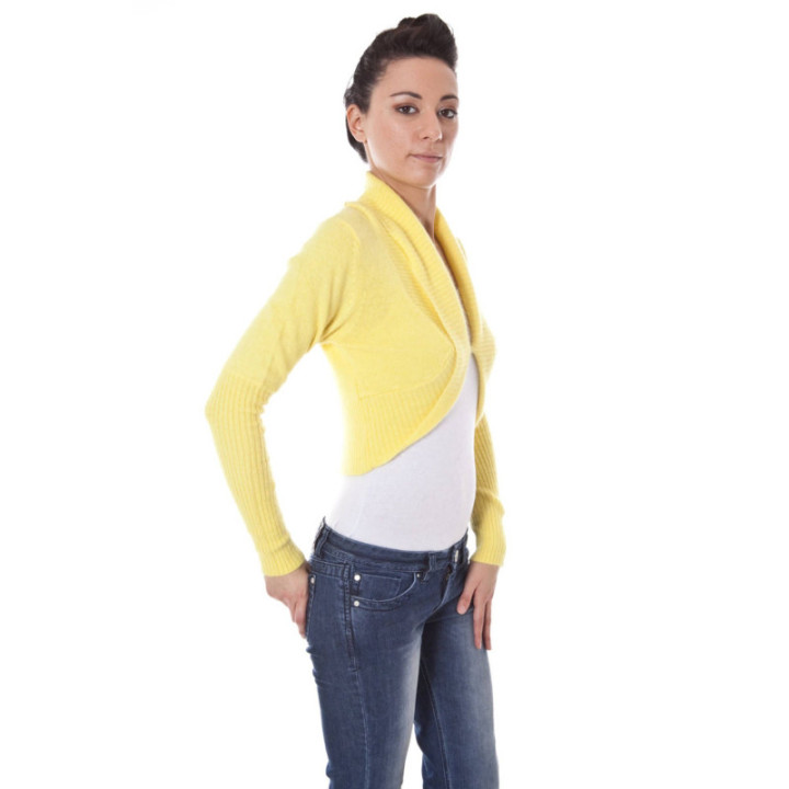 DATCH SHRUG MANCHES LONGUES FEMME JAUNE