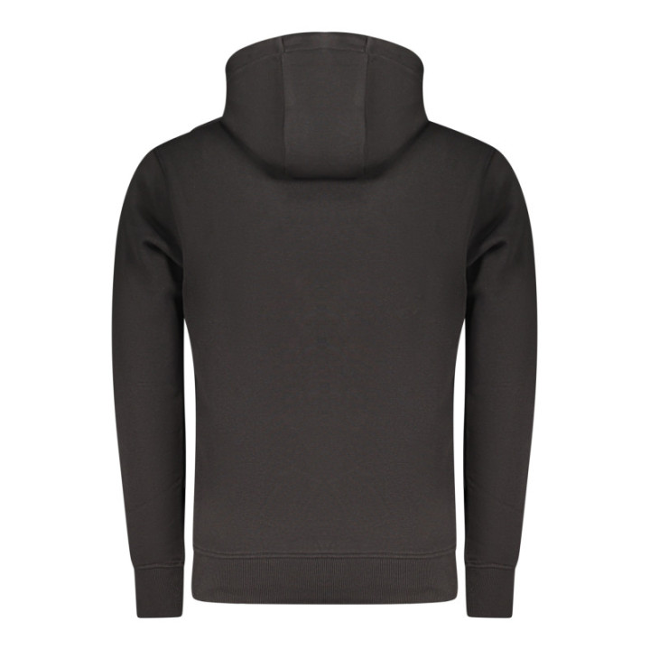 SWEAT-SHIRT NOIR À FERMETURE ÉCLAIR POUR HOMMES RIFLE