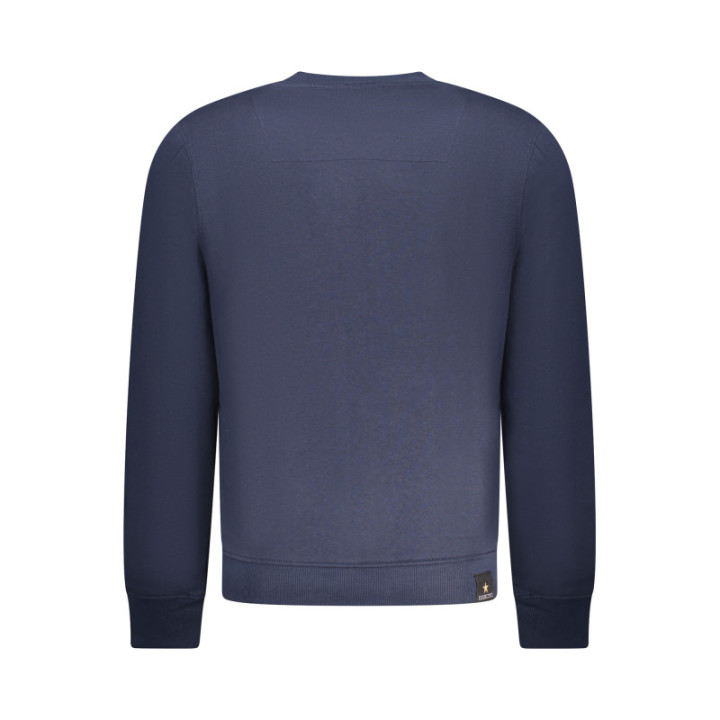 SWEAT-SHIRT BLEU À FERMETURE ÉCLAIR POUR HOMMES DE L'ACADÉMIE MILITAIRE