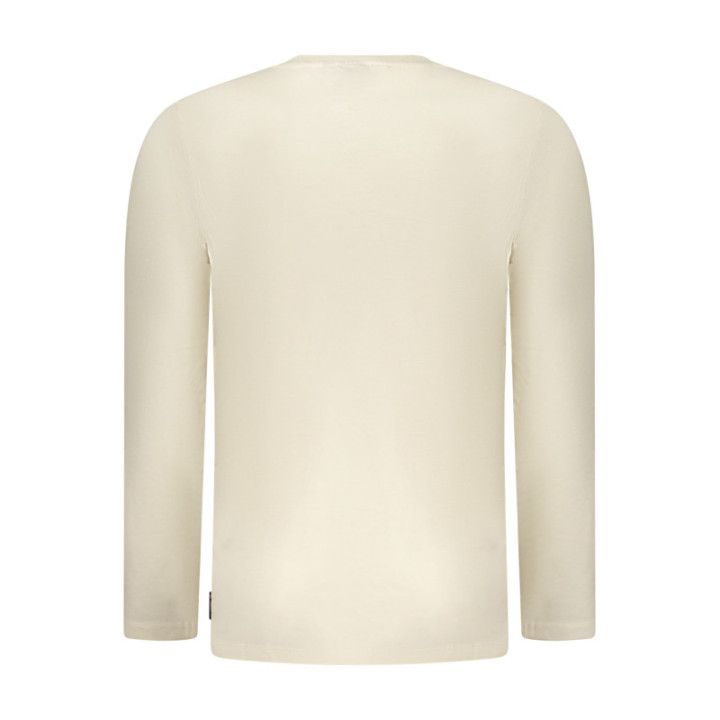 T-shirt beige à manches longues pour homme US GRAND