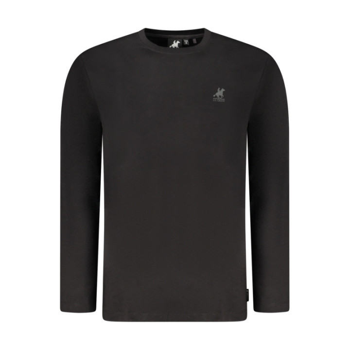 T-shirt noir à manches longues pour homme US GRAND