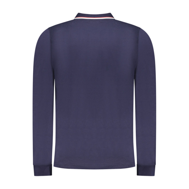 Polo homme à manches longues, Norvège 1963, bleu