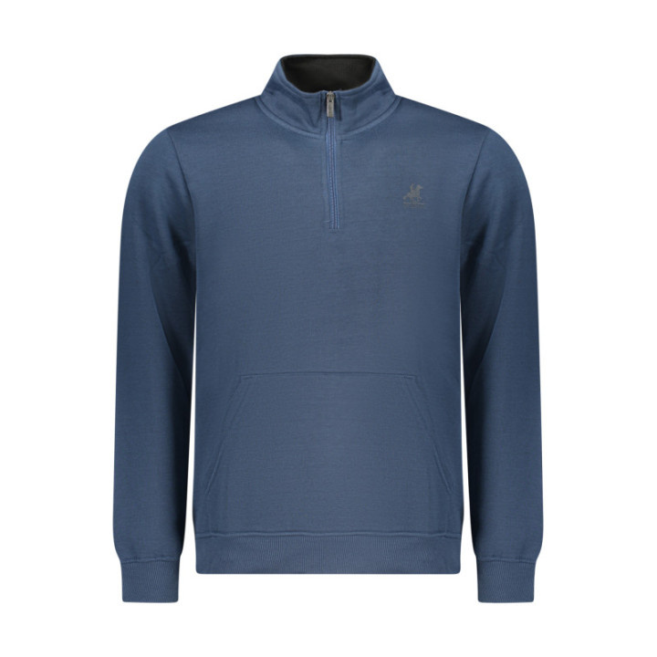 SWEAT-SHIRT BLEU À FERMETURE ÉCLAIR POUR HOMME US GRAND