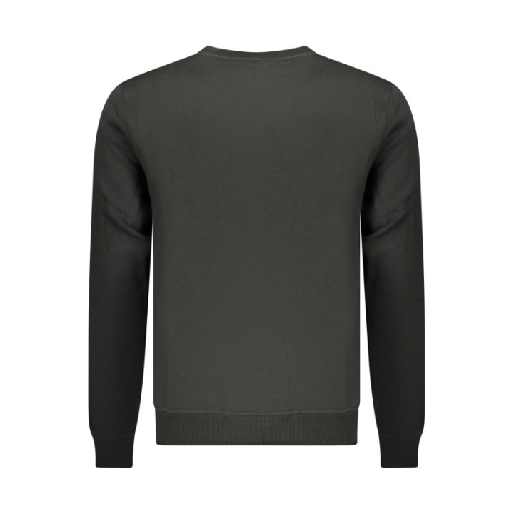 SWEAT-SHIRT NOIR À FERMETURE ÉCLAIR POUR HOMME US GRAND